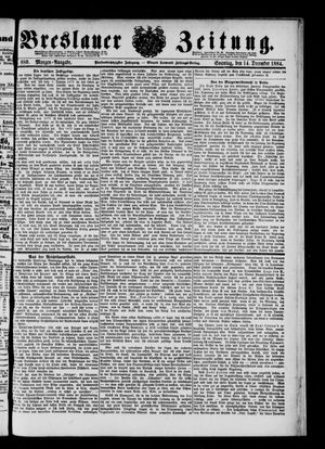 Breslauer Zeitung vom 14.12.1884