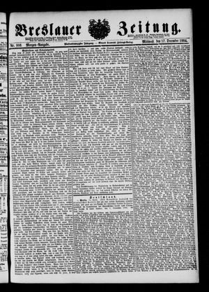 Breslauer Zeitung vom 17.12.1884