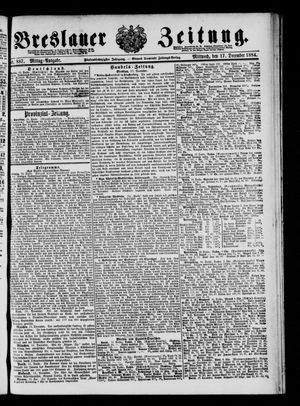 Breslauer Zeitung vom 17.12.1884