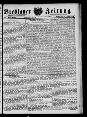 Breslauer Zeitung vom 17.12.1884
