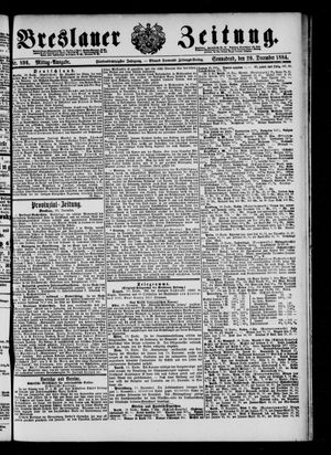 Breslauer Zeitung on Dec 20, 1884