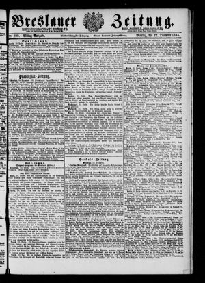 Breslauer Zeitung vom 22.12.1884