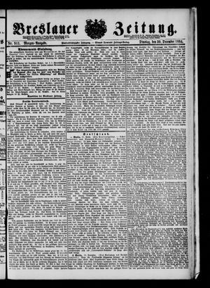 Breslauer Zeitung vom 30.12.1884