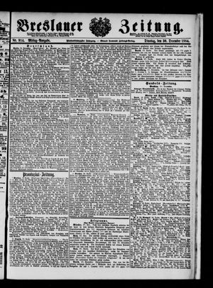 Breslauer Zeitung vom 30.12.1884