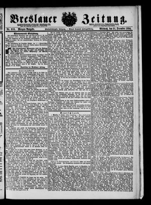 Breslauer Zeitung vom 31.12.1884