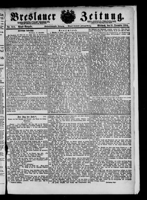 Breslauer Zeitung vom 31.12.1884