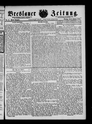 Breslauer Zeitung vom 05.01.1885