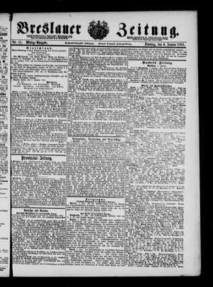 Breslauer Zeitung vom 06.01.1885