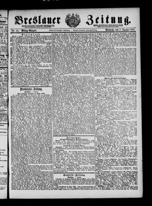 Breslauer Zeitung on Jan 7, 1885