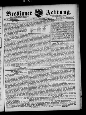 Breslauer Zeitung vom 08.01.1885
