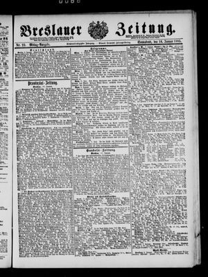 Breslauer Zeitung vom 10.01.1885