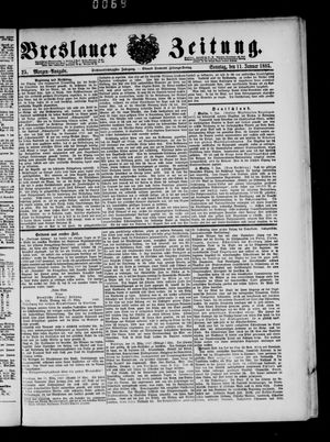 Breslauer Zeitung on Jan 11, 1885