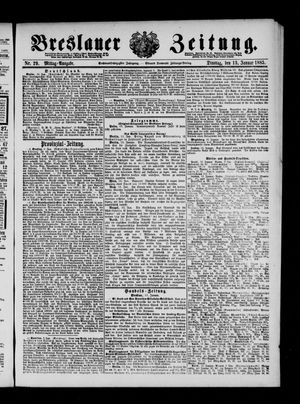 Breslauer Zeitung vom 13.01.1885