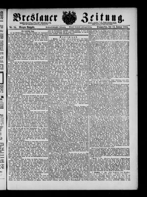 Breslauer Zeitung vom 15.01.1885