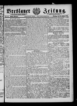 Breslauer Zeitung vom 20.01.1885
