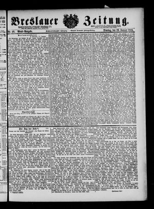 Breslauer Zeitung vom 20.01.1885