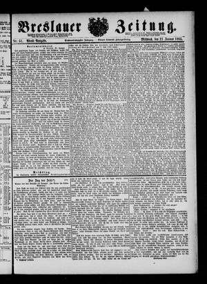 Breslauer Zeitung vom 21.01.1885