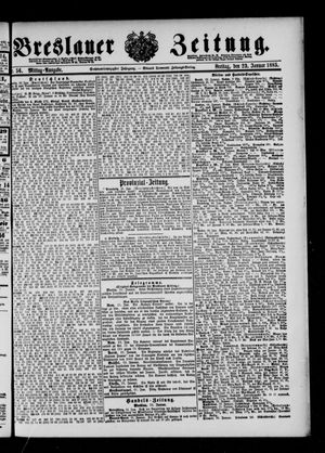 Breslauer Zeitung vom 23.01.1885