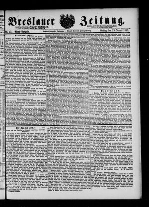 Breslauer Zeitung on Jan 23, 1885
