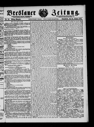 Breslauer Zeitung vom 24.01.1885