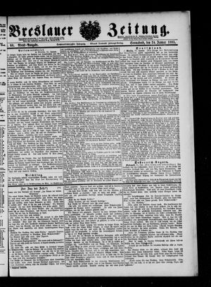 Breslauer Zeitung vom 24.01.1885