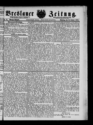 Breslauer Zeitung vom 25.01.1885