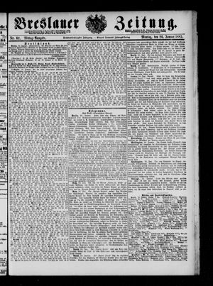 Breslauer Zeitung vom 26.01.1885