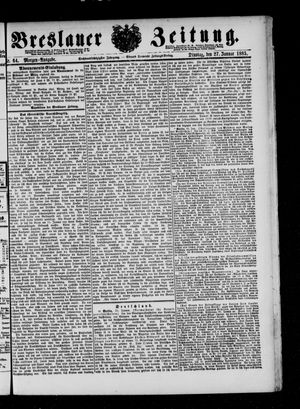 Breslauer Zeitung vom 27.01.1885