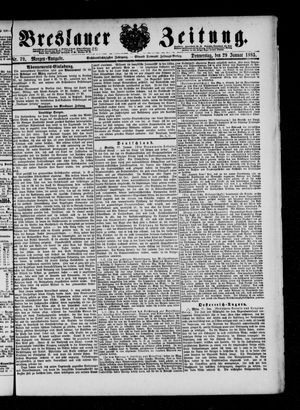 Breslauer Zeitung vom 29.01.1885