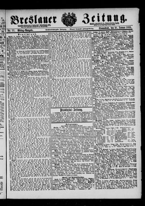 Breslauer Zeitung on Jan 31, 1885
