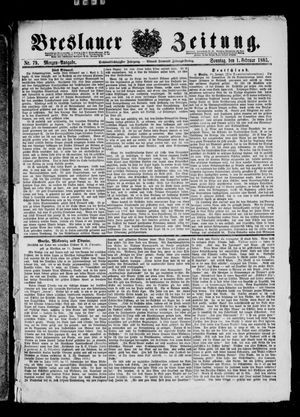 Breslauer Zeitung vom 01.02.1885