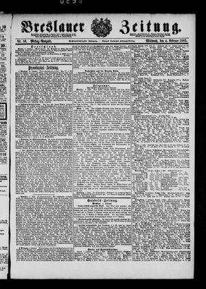 Breslauer Zeitung vom 04.02.1885