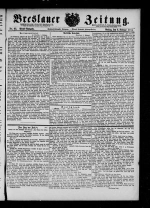 Breslauer Zeitung vom 06.02.1885