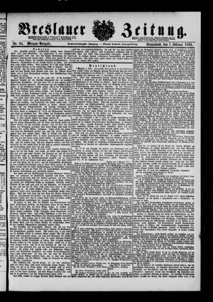 Breslauer Zeitung vom 07.02.1885