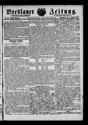 Breslauer Zeitung on Feb 7, 1885