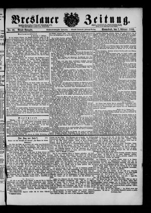 Breslauer Zeitung vom 07.02.1885
