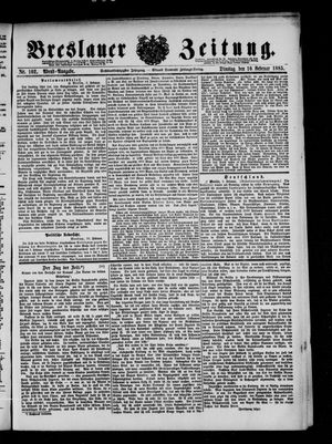 Breslauer Zeitung vom 10.02.1885