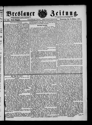 Breslauer Zeitung vom 12.02.1885