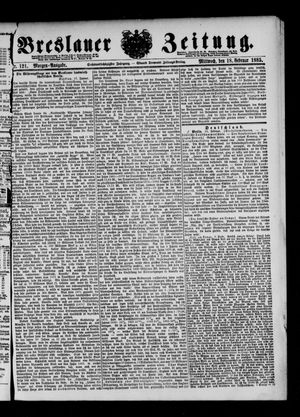 Breslauer Zeitung vom 18.02.1885
