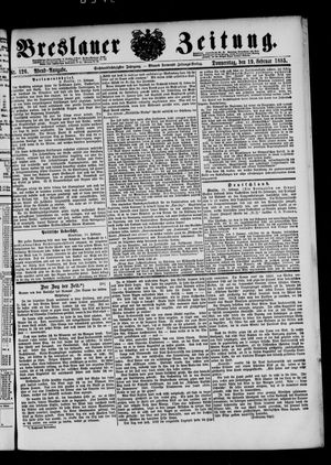 Breslauer Zeitung on Feb 19, 1885