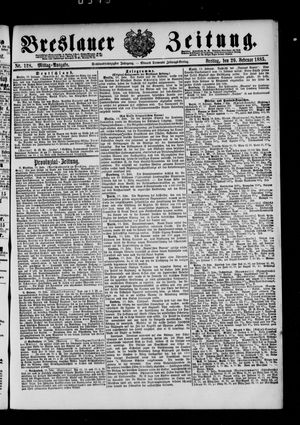 Breslauer Zeitung on Feb 20, 1885