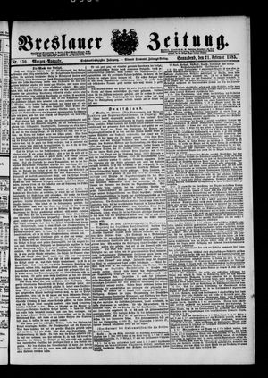Breslauer Zeitung vom 21.02.1885