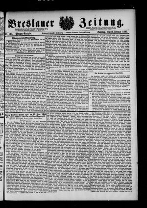 Breslauer Zeitung vom 22.02.1885