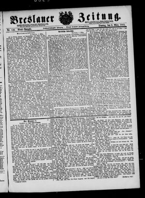 Breslauer Zeitung on Mar 3, 1885