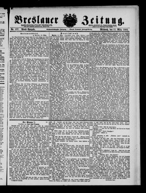Breslauer Zeitung vom 11.03.1885