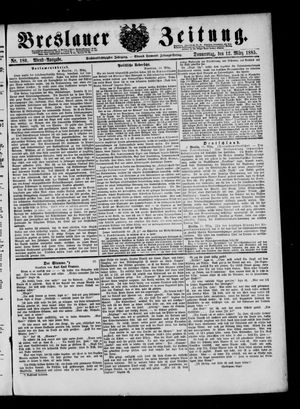 Breslauer Zeitung on Mar 12, 1885