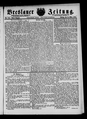 Breslauer Zeitung on Mar 13, 1885