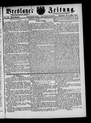 Breslauer Zeitung on Mar 14, 1885