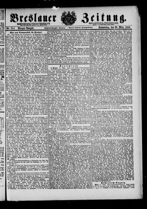 Breslauer Zeitung on Mar 26, 1885
