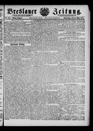 Breslauer Zeitung on Mar 26, 1885